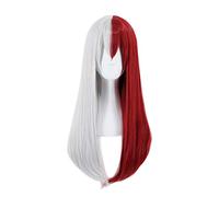My Hero Academia Todoroki Shoto Long Wig Cosplay Costume Boku no Hero Academia Women Heat Resistant Hair Halloween Party Wigs