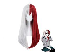 My Hero Academia Todoroki Shoto Long Wig Cosplay Costume Boku no Hero Academia Women Heat Resistant Hair Halloween Party Wigs