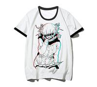 My Hero Academy T-Shirts Top Shirt Short Sleeve Anime Character Himiko Toga Cosplay T-Shirts 3D Printing Summer Casual Anime Shirt Tee Tops Unisex