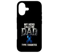 My Hero Calls T1D Diabetic Type 1 Diabetes Awareness Dad Men Case for iPhone 17