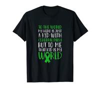 My Hero Is A Kid With Cerebral Palsy CP Mom Dad Distressed T-Shirt