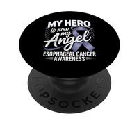 My Hero Is Now My Angel Esophageal Cancer Awareness PopSockets Adhesive PopGrip