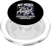 My Hero Is Now My Angel Esophageal Cancer Awareness PopSockets PopGrip for MagSafe