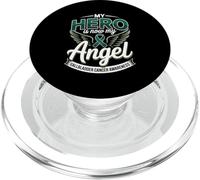 My Hero Is Now My Angel Gallbladder Cancer Awareness PopSockets PopGrip for MagSafe