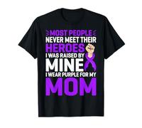 My Heroes I Wear Purple for My Mom Mother Pancreatic Cancer T-Shirt