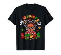 My History Is Strong Proud Black History Month Afro Kid Girl T-Shirt