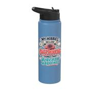 My Hobbies Include Overthinking Funny Anxious Mind Quote Stainless Steel Insulated Water Bottle