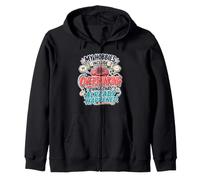 My Hobbies Include Overthinking Funny Anxious Mind Quote Zip Hoodie