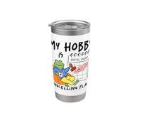 My Hobby is Cancelling Plans Frog Introvert Stainless Steel Insulated Tumbler