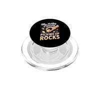 My Hobby Is Literally Picking Up Rocks Geologist PopSockets PopGrip for MagSafe