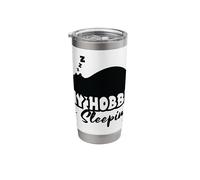 My Hobby is Sleeping Chill Lazy Grizzly Bear Stainless Steel Insulated Tumbler