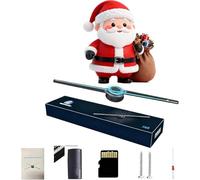 My Holo Screen 3D Holographic Christmas Tree Projector, 16.5" LED Fan with App Control, Rotating Display for Halloween & Seasonal Shop/Home Decor