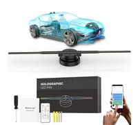 My Holo Screen Fan, 3Dhologram 16.5'' Fan - 244 Brightness LED Beads, Remote Control, Supports Wifi, App Control, for Trade Shows, Parties, Events, And Interior decoration (1pcs)