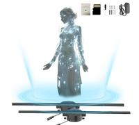 My Holo Screen, Myholoscreen Hologram Fan, 3D Hologram LED Fan Projector,Holographic Fans with WiFi, Rotating Display LED Screens for Bar, Shop, Halloween, Christmas (2PCS)