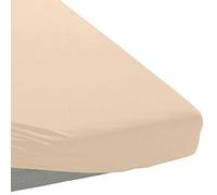 My Home 100% Cotton Extra Deep Fitted Sheet - European Sizing Cream