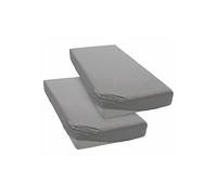 My Home 100% Cotton Extra Deep Fitted Sheet - European Sizing Grey
