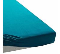 My Home 100% Cotton Extra Deep Fitted Sheet - European Sizing Turquoise