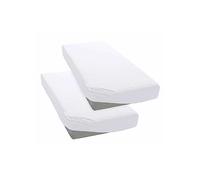 My Home 100% Cotton Extra Deep Fitted Sheet - European Sizing White