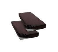 My Home 100% Cotton Fitted Sheet (European Sizing) Brown
