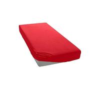 My Home 100% Cotton Fitted Sheet (European Sizing) Red