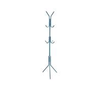 My Home Essentials® Hat Coat Stand, 12 Hooks Coat Stand Free Standing Hanger Hall Umbrella Holder Hooks Office Entryway - White, Black, Blue (Blue)