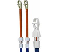 My Home Essentials MHECLP, 2 x Telescopic Clothes Washing Line Prop Pole - Extends Over 2m, Green, 2.1m