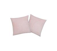 My Home Jil Pack of 2 Super Soft Fleece Cushion Covers Pink