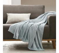 My Home Jil Super Soft Fleece Throw Blue