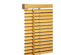 My Home Store PVC window Venetian Blind Blinds Easy Fit Trimmable Fittings Window Treatment Shutter Twist Open Close (Teak-Wood Grain Effect, 135cm wide (53.14") x 150cm Drop)