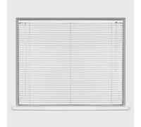 My Home Store PVC Window Venetian Blind Trimmable Easy Fit Windows Treatment Shutters Twist Open Close Fittings Blinds For Office Kitchen Home (180cm width x 150cm drop, White PVC Blind)