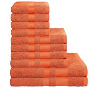 My Home Vanessa 10 Piece Hand Towel Bale Orange