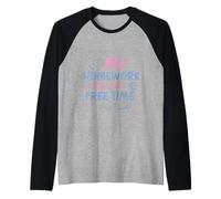 My Homework Ate My Free Time Student Struggles - Raglan Baseball Tee