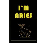My horoscope : I'm Aries Notebook , size 6"x"9 inches, 101 blank lined pages and dark matte cover with your horoscope sign