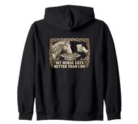 My Horse Eats Better Than I Do Equestrian Stable Manager Zip Hoodie