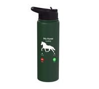 My Horse is Calling Phone Screen Stainless Steel Insulated Water Bottle
