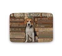 My House My Beagle My Rules Decorative Welcome Doormats,Non-Slip Holiday Door Mat for Indoor Outdoor Home Garden Decoration Kitchen Rug Entryway Front Porch Farmhouse Decor 23.6x15.7 Inch