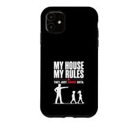 My House My Rules Funny Dad Humor Design Case for iPhone 11
