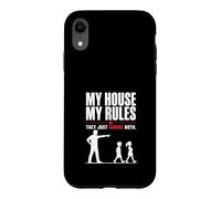 My House My Rules Funny Dad Humor Design Case for iPhone XR