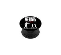 My House My Rules Funny Dad Humor Design PopSockets Adhesive PopGrip