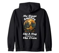 MY HOUSE SMELLS LIKE A HUG FRESH FROM THE OVEN Zip Hoodie