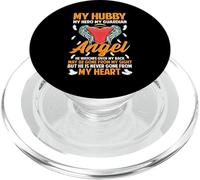 My Hubby My Guardian Angel Memorial Remembrance Husband PopSockets PopGrip for MagSafe