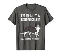 My Human Costume I'm A Border Collie Dog Halloween T-Shirt T-Shirt