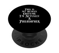 My Human Costume Philosopher Costume For Philosophy Books PopSockets Adhesive PopGrip