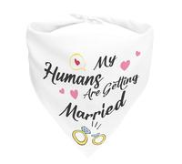 My Humans are Getting Married Dog Bandana,Dog Bandanas,Dog Bandanas Small,Pet Dog Triangle Scarf