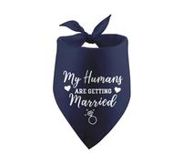 My Humans are Getting Married Dog Bandana Engagement Gift Wedding Engagement Dog Bandana Wedding Photo Prop Bridal Shower Gift Pet Scarf Accessories for Dog Lovers