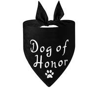 My Humans are Getting Married Dog Bandana, Engagement Gifts for Couples Pet Accessories(Black Puppy Claws)