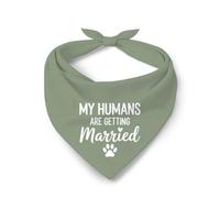 My Humans Are Getting Married Wedding Announcement Dogs Bandana Everyday Wear Cat Dog Kerchief Soft Dogs Neckerchief For Small Medium Large Dogs