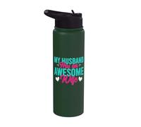 My Husband has an Awesome Wife Stainless Steel Insulated Water Bottle