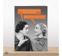 My Husband Has Been On Ebay For Three Days... - Funny Retro Greetings Card