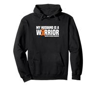 My Husband is a Warrior MS Multiple Sclerosis Awareness Pullover Hoodie